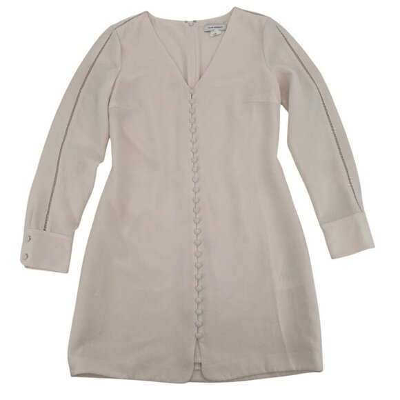 Club Monaco Light Pink Mymie Button Front Mini Dress Size 2 - Picture 1 of 14